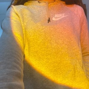 gray nike hoodie